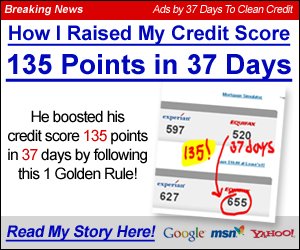 Banish Credit in 37 Days